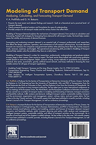 Modeling of Transport Demand: Analyzing, Calculating, and Forecasting Transport Demand,Used