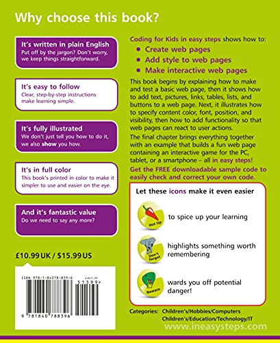 Coding for Kids in easy steps,Used