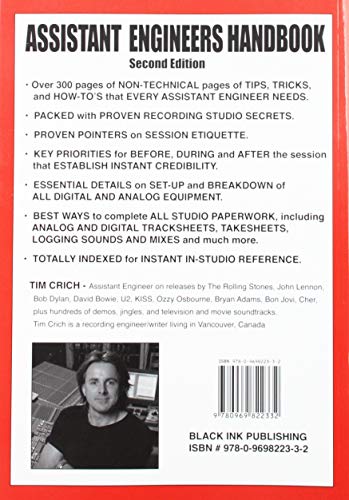 Assistant Engineers Handbook 2nd Edition: The Definitive Guide to Working as an Assistant Engineer in Today's Professional Digit,New