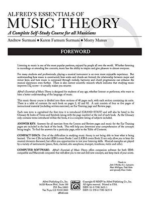 Alfred's Essentials of Music Theory: A Complete SelfStudy Course for All Musicians (Book & 2 CDs),Used