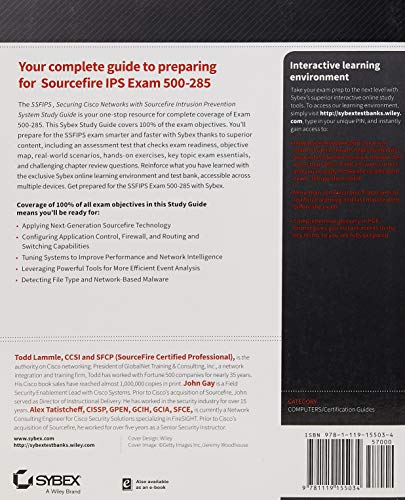 SSFIPS Securing Cisco Networks with Sourcefire Intrusion Prevention System Study Guide: Exam 500285,Used