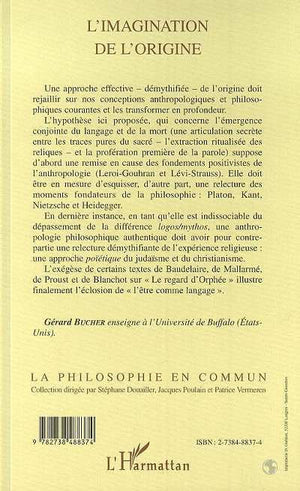 L'IMAGINATION DE L'ORIGINE,Used