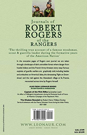 Journals of Robert Rogers of the Rangers,Used