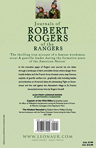 Journals of Robert Rogers of the Rangers,Used