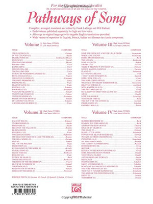 Pathways of Song, Vol 4: Low Voice, Book & CD (Pathways of Song Series, Vol 4),Used