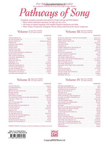 Pathways of Song, Vol 4: Low Voice, Book & CD (Pathways of Song Series, Vol 4),Used