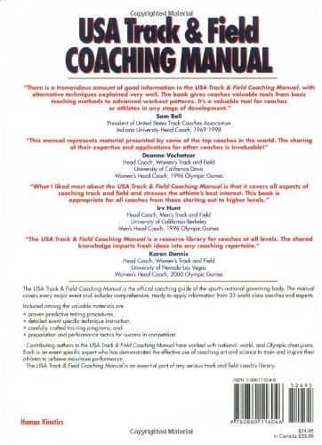 Usa Track & Field Coaching Manual,Used