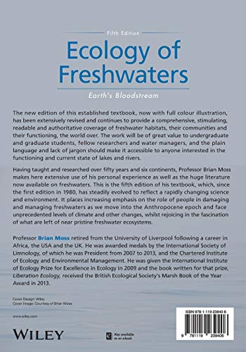 Ecology of Freshwaters: Earth's Bloodstream,Used