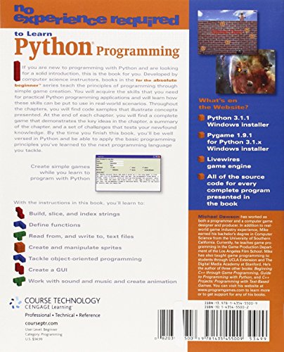 Python Programming for the Absolute Beginner, 3rd Edition,Used