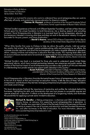 Social Entrepreneurship in Education: Private Ventures for the Public Good (New Frontiers in Education),New