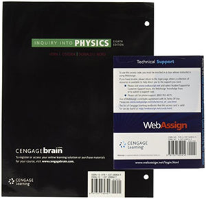 Bundle: Inquiry into Physics, LooseLeaf Version, 8th + WebAssign Printed Access Card for Ostdiek/Bord's Inquiry into Physics, 8,Used