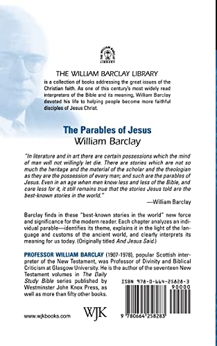 The Parables Of Jesus (The William Barclay Library),New
