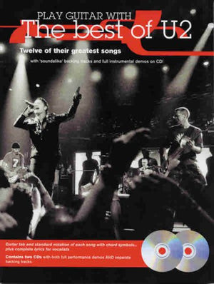 Play Guitar with U2 (The Best of U2): Guitar TAB (Book & 2 CDs),Used