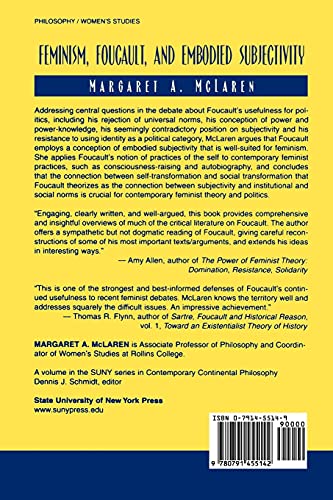 Feminism, Foucault, and Embodied Subjectivity (Suny Series in Contemporary Continental Philosophy),Used
