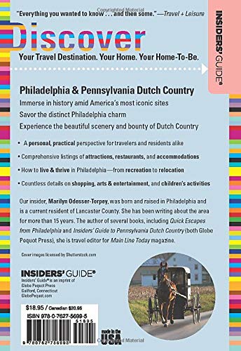 Insiders' Guide to Philadelphia & Pennsylvania Dutch Country (Insiders' Guide Series),Used