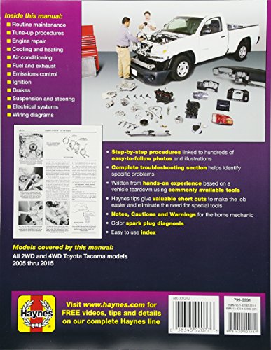Toyota Tacoma: 2005 thru 2015 All 2WD and 4WD models (Haynes Repair Manual),New
