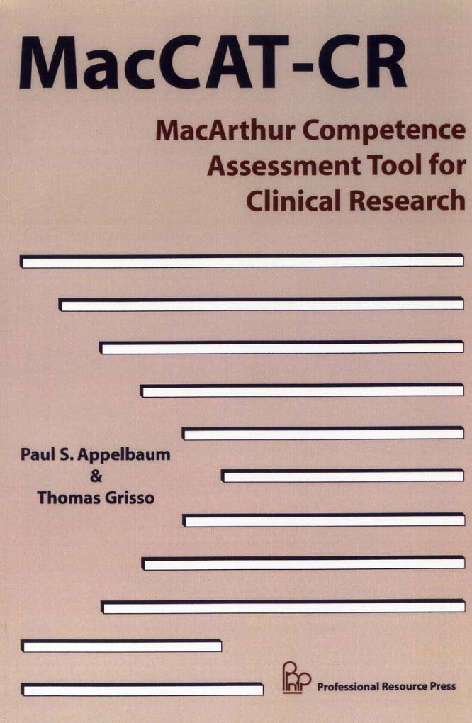 Macarthur Competence Assessment Tool for Clinical Research,Used
