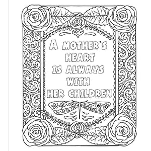 Zendoodle Colorscapes: A Mother's Love: Inspiring Words to Color and Display,Used
