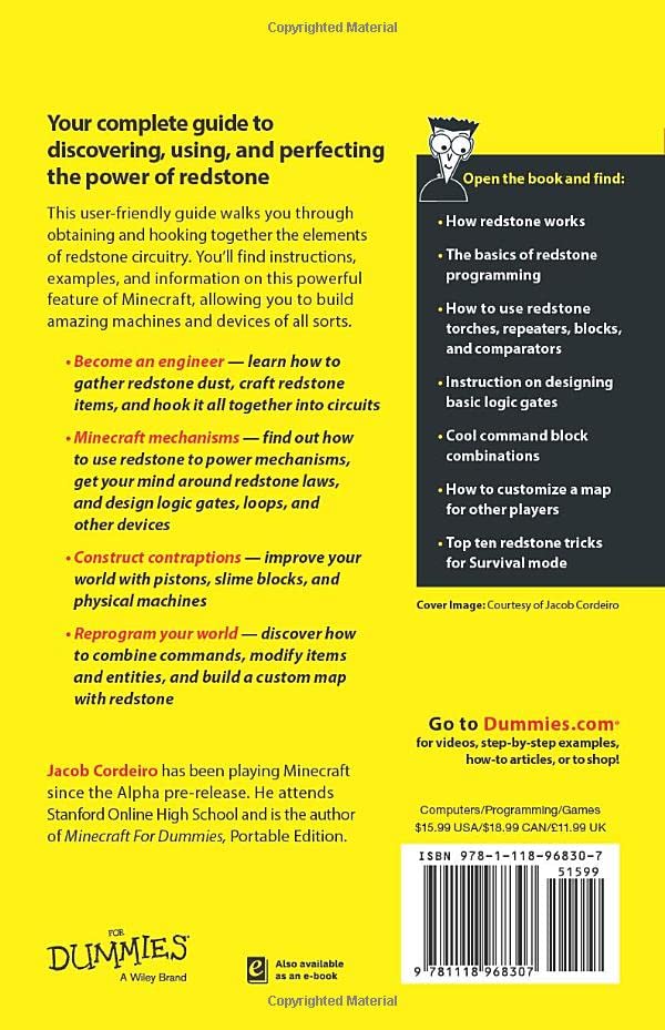 Minecraft Redstone for Dummies (For Dummies (Computers))
