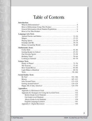 Leveled Texts for First Grade,Used