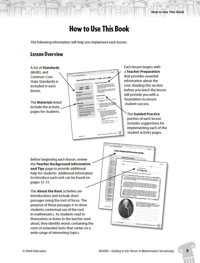 Getting to the Roots of Mathematics Vocabulary Levels 68 (Getting to the Roots of ContentArea Vocabulary),Used