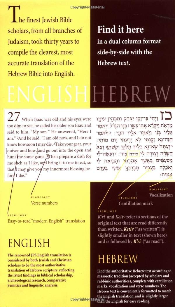 HebrewEnglish Tanakh,Used