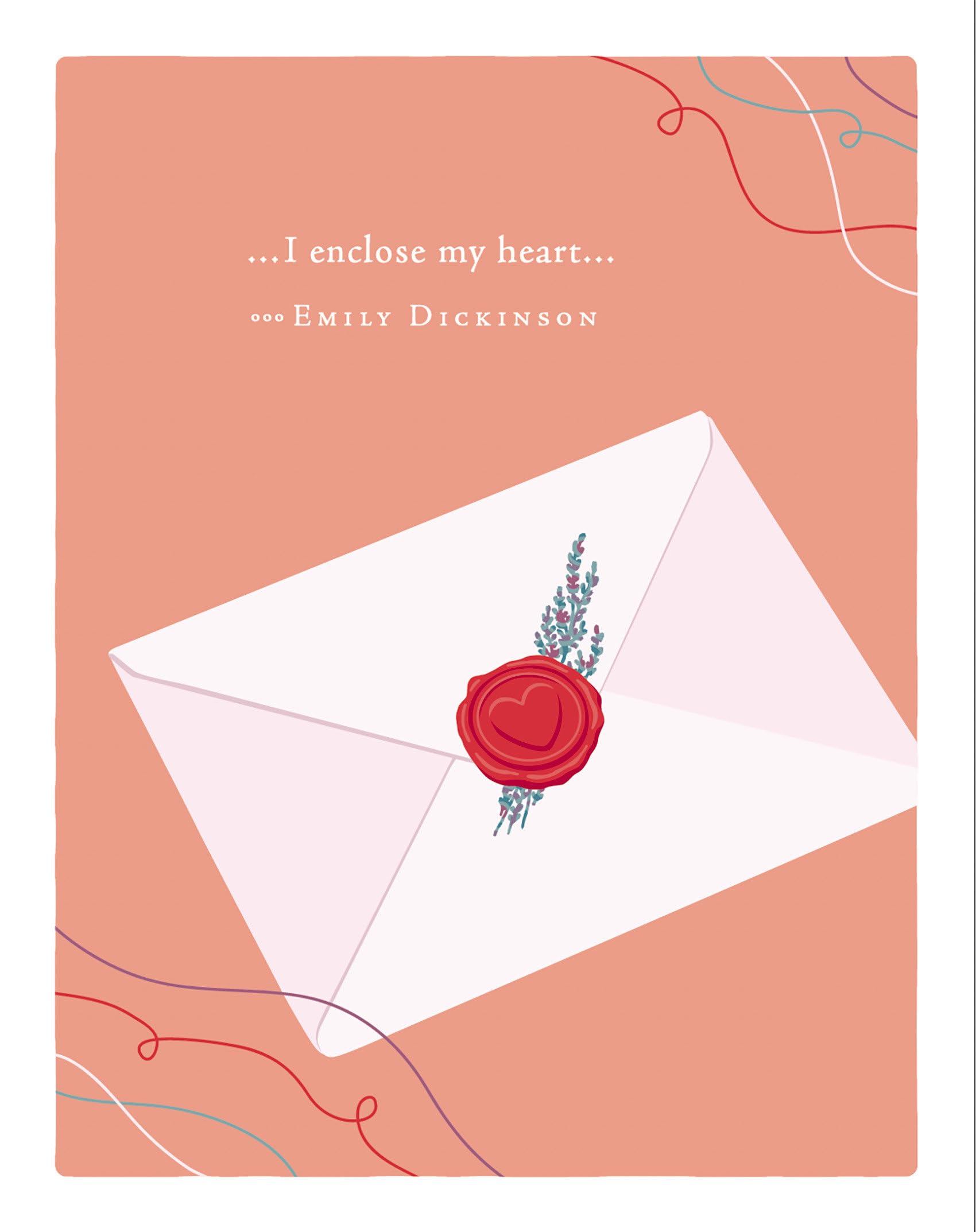 Positively Green Greeting Cards: Love  I Enclose My Heart (Pack Of 6)