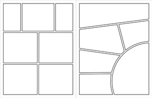 Blank Comic Book (with bonus stencil and blank cover!),Used