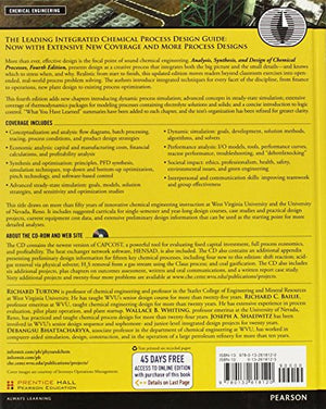 Analysis, Synthesis, and Design of Chemical Processes (Prentice Hall International Series in the Physical and Chemical Engineeri,Used
