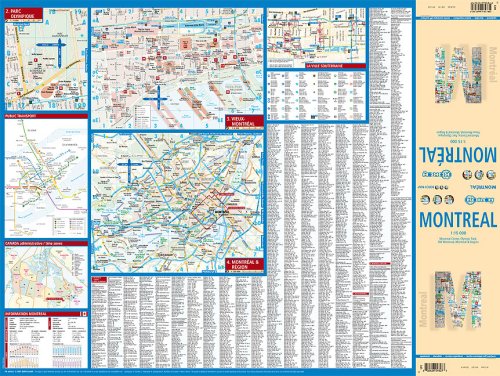 Laminated Montreal Map by Borch (English Edition),Used