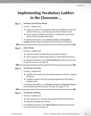 Vocabulary Ladders,Used