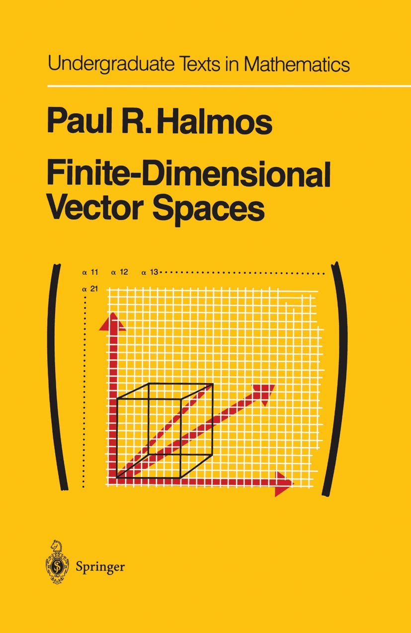 Finitedimensional Vector Spaces (Undergraduate Texts In Mathematics),New