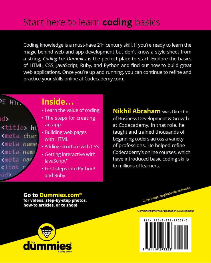 Coding For Dummies (For Dummies (Computers))