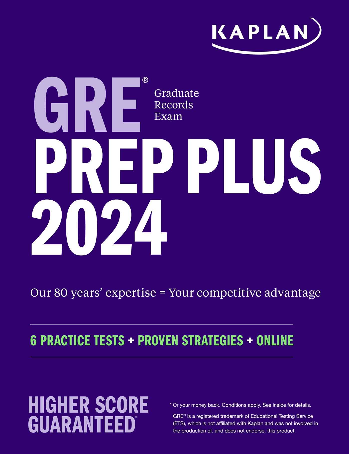 Gre Prep Plus 2024: 6 Practice Tests + Proven Strategies + Online (Kaplan Test Prep)