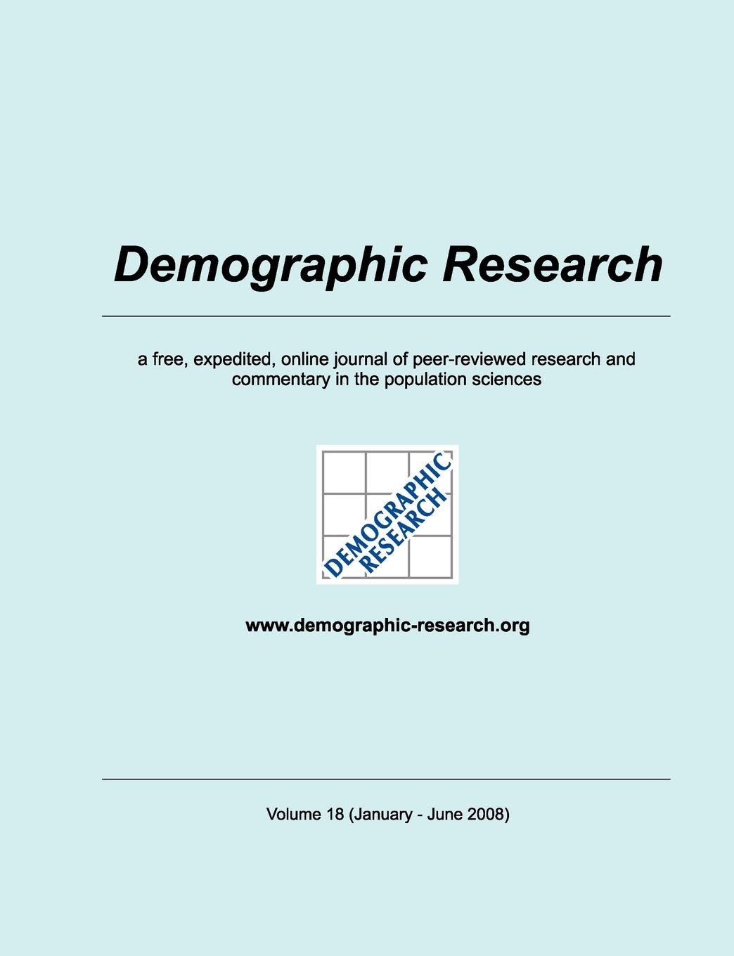 Demographic Research, Volume 18 (German Edition),Used