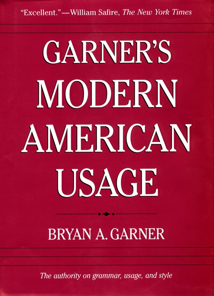 Garner's Modern American Usage,Used