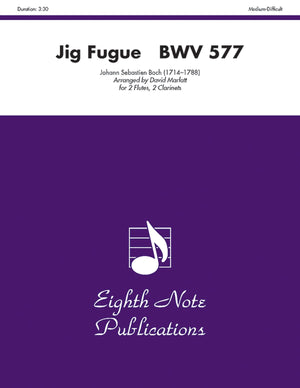 Jig Fugue, BWV 577: Score & Parts (Eighth Note Publications),Used