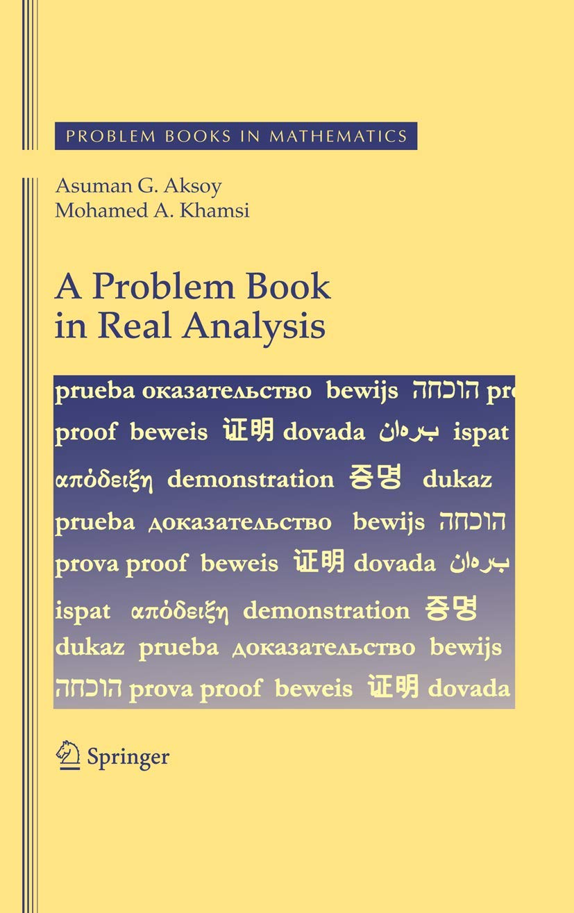 A Problem Book in Real Analysis (Problem Books in Mathematics),Used