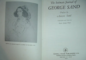 The Intimate Journal of George Sand (English and French Edition),Used