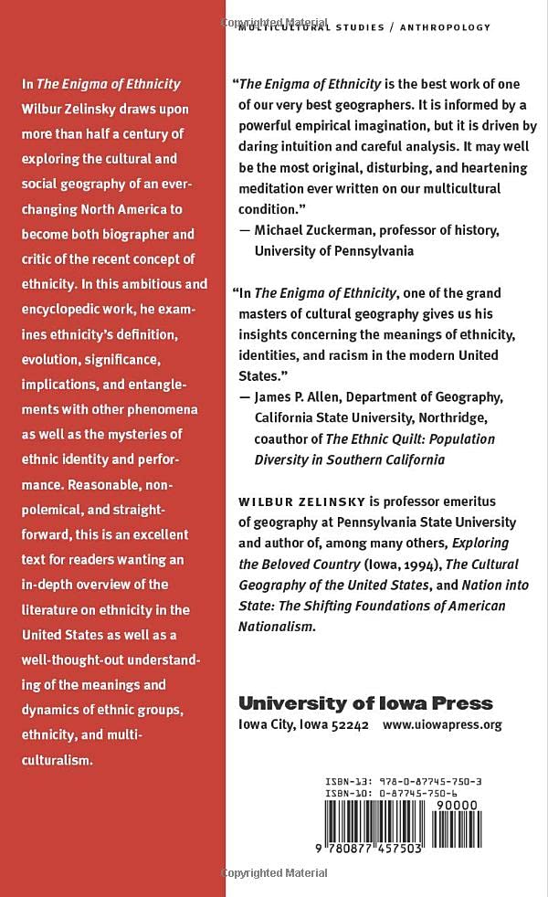 The Enigma of Ethnicity: Another American Dilemma,Used