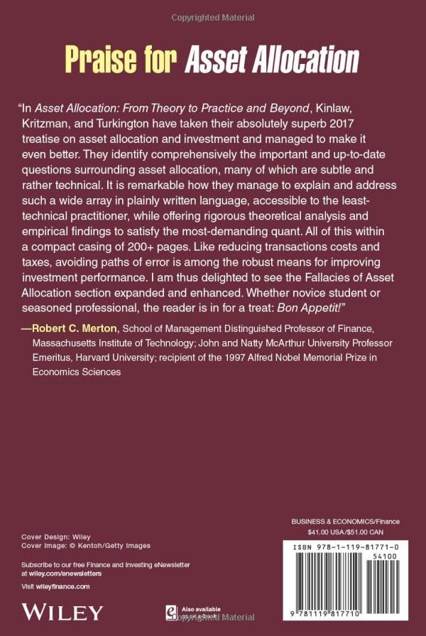 Asset Allocation: From Theory to Practice and Beyond (Wiley Finance),Used