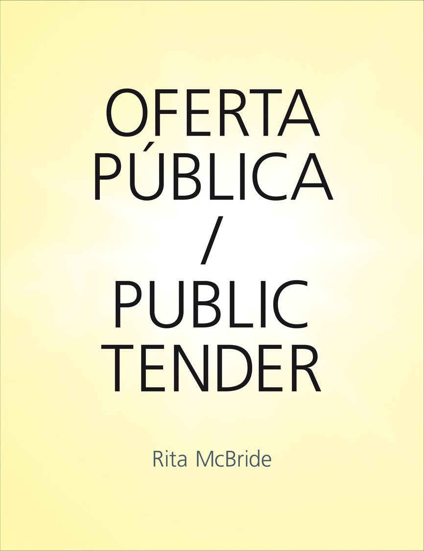 Rita McBride, Oferta publica = Public tender (Catalan, Spanish and English Edition),Used