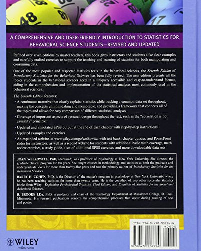 Introductory Statistics For The Behavioral Sciences,Used