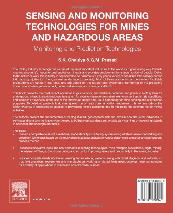 Sensing and Monitoring Technologies for Mines and Hazardous Areas: Monitoring and Prediction Technologies,Used