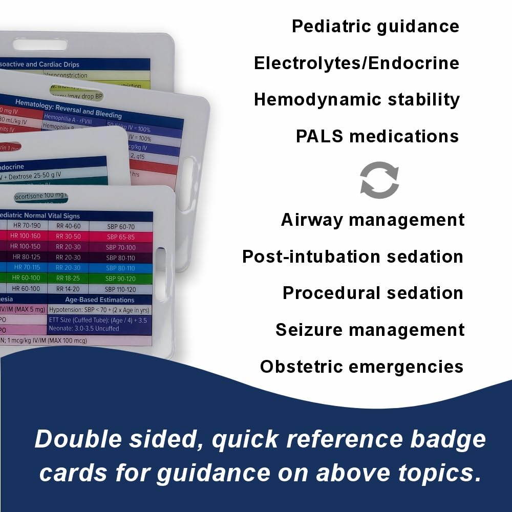 Emra Critical Medications Reference Cards