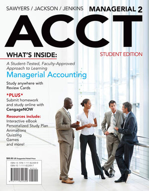 Managerial ACCT2 (with CengageNOW with eBook Printed Access Card),Used