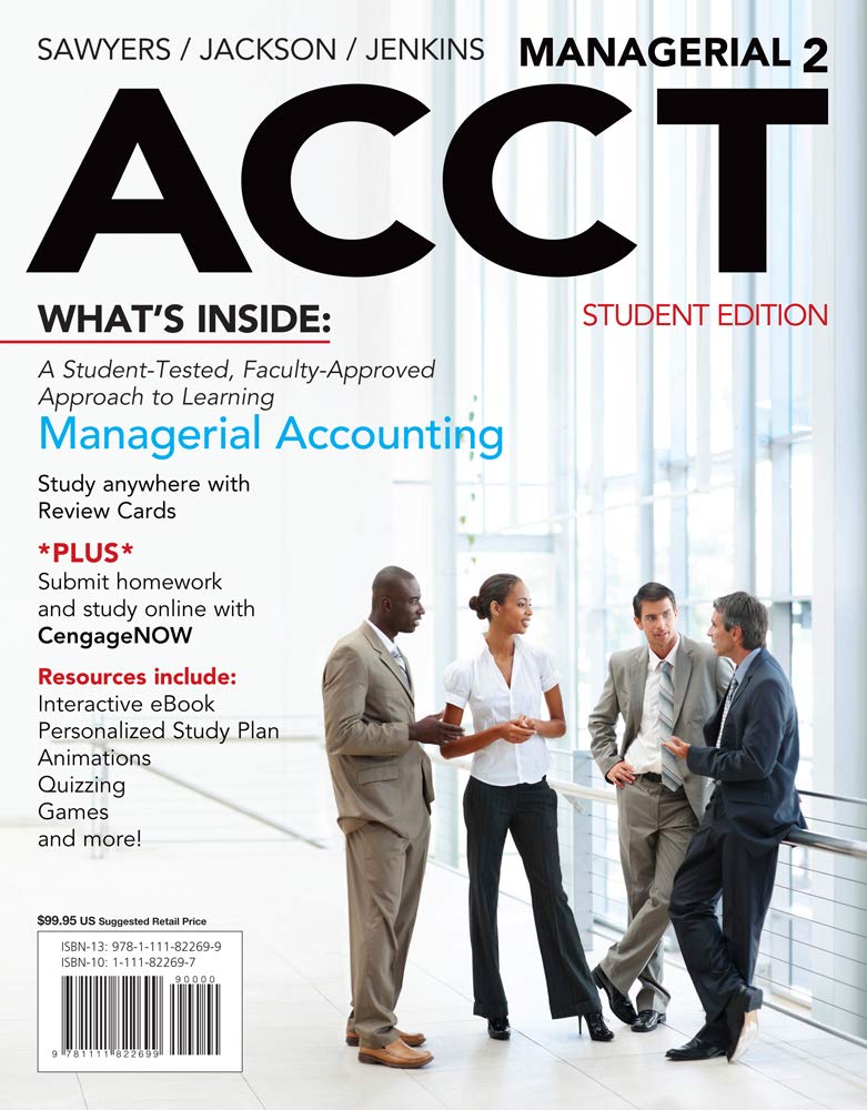 Managerial ACCT2 (with CengageNOW with eBook Printed Access Card),Used