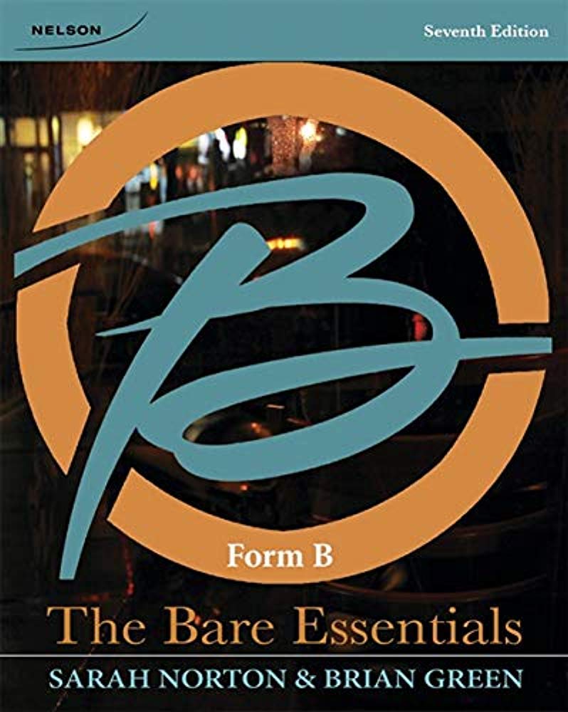 The Bare Essentials: Form B,Used