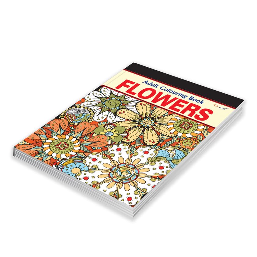 Flowers - Adult Colouring Book : Floral Designs For Creative Coloring, Stress-Relief Coloring For Adults, Relaxing Coloring Book For Stress