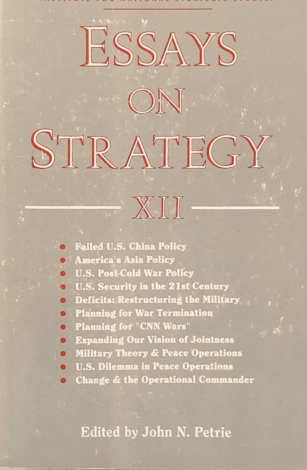 Essays on Strategy 12,Used